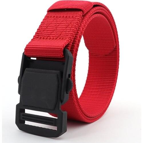 Mens Luxury Environmental Plastic Magnetic Buckle Belt Outdoor Tactical Laser Cutting nylon Belt Quick Release Ladies Belt
