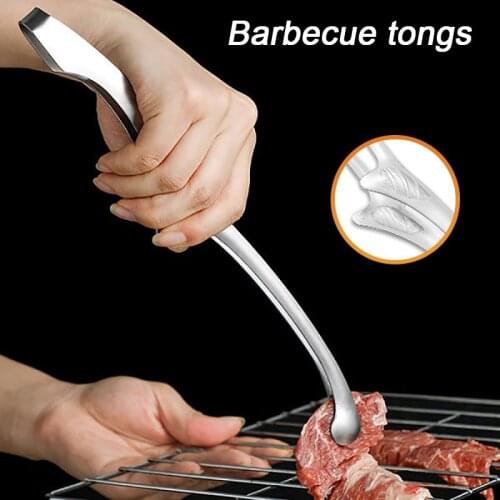 Stainless Steel Cooking Tongs Durable Useful Washable Safe Convenient Best for Cooking and Grilling Salad Fish Thick Free