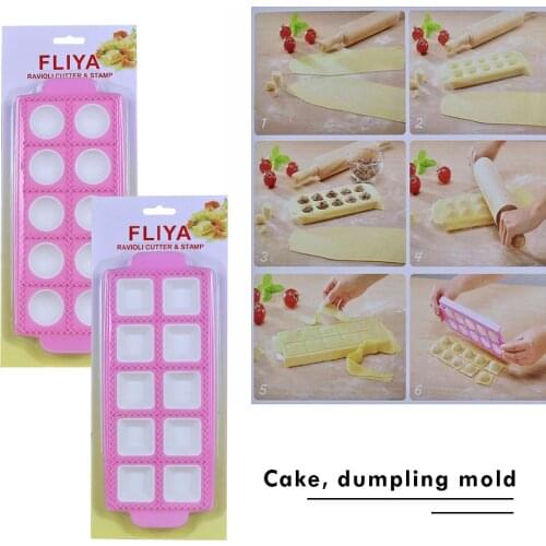 Chocolate Candy Ravioli Dumpling Mold DIY Baking Fondant Cake Decorating Tool For Household Kitchen Gargets Helping Decor