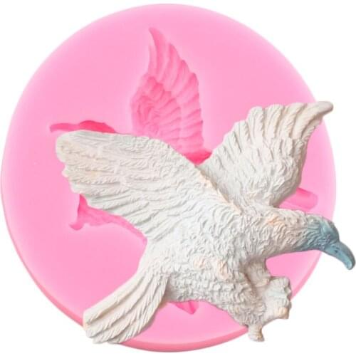 3D Birds Silicone Molds Eagle Fondant Cake Decorating Tools Handmade Soap Resin Clay Mold Candy Chocolate Gumpaste Moulds