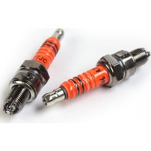 1/2pcs Spark Plug A7TC A7TJC 3 Electrode GY6 50 To 125cc Moped Scooter ATV Quads Motorcycle Engine Repair Tool Parts Replacement