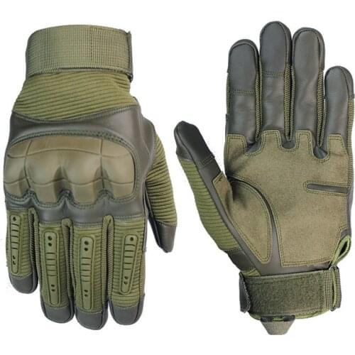 Touch Screen Tactical Army Military Rubber Hard Knuckle Screen Full Finger Gloves for Motorcycle Hunting Airsoft Paintball