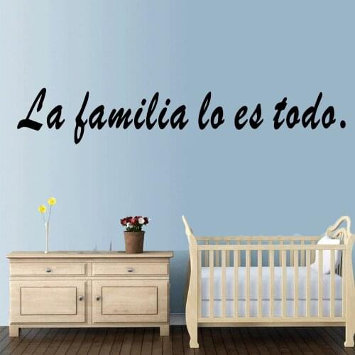 Beauty Family Text Vinyl Wall Sticker Home Decor Stikers For Living Room Kids Room Wall Art Decal