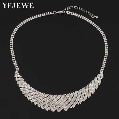 Womens Elegant rhinestone necklace Crystal choker Chokers Collar chocker Statement necklaces wedding choker for birde N309