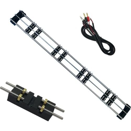 1:87 HO Scale Model Railway Metal Treadmill Track Rider 8pcs Roller Trolleys For Train Railroad Accessories One-Axis Module