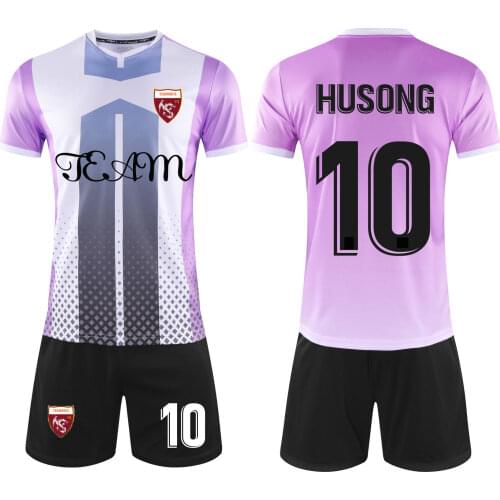 2021 NEW Custom Football Uniform Men Youth Club Football Jerseys Shorts With Pockets College Soccer Uniforms Kits Kid Shirt Set