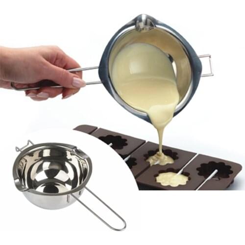 304 Stainless Steel Double Boiler Universal Insert Fondant Caramel Chocolate Melt Bowl Butter Pot Cheese Pan Heating Baking Tool