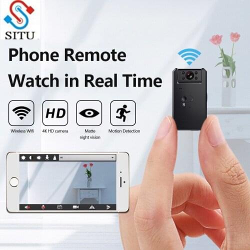 4K 180 ° MINI Camera Cloud IP Camera WiFi Wireless Smart Auto Tracking Of Human Home Security Secret Camera CCTV Baby Monitor