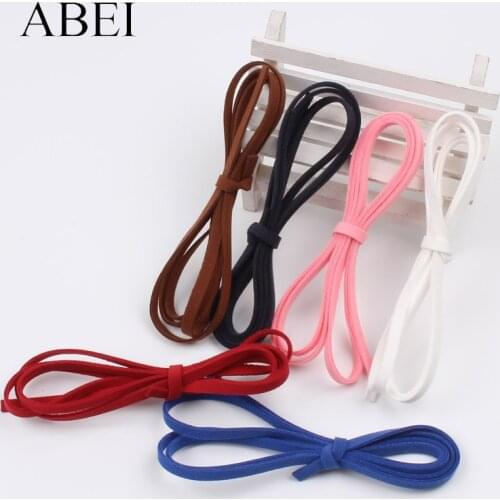 5mm 6Meter Matte Leather Velvet Ribbon DIY Gift Scrapbook Wedding Decoration Handmade Cords String Lace Accessories 1meter/color