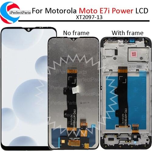 6.51'' For Motorola Moto E7i Power LCD XT2097-13 Display With Frame Touch Panel Screen Digitizer For Moto E7i Power