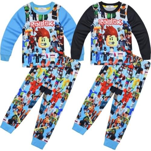 Children Robloxing Tracksuit Autumn Clothing Sets Children Boys Girls ROBLOX Clothes Kids Hooded T-shirt Pants Christmas Suits