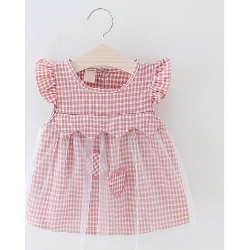 2019 New Baby Girls Dress Cotton Dresses Newborn Baby Dress BABY Girl Princess Infant Summer Patchwork Voile Clothing
