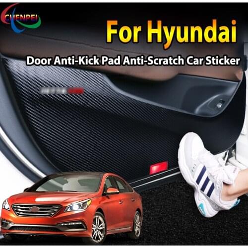 For Hyundai Mistra 2013-2021 Celesta 2008-2021 Elantra 2016-2021 Car Door Anti Kick Pad Protection Stickers Car Accessories