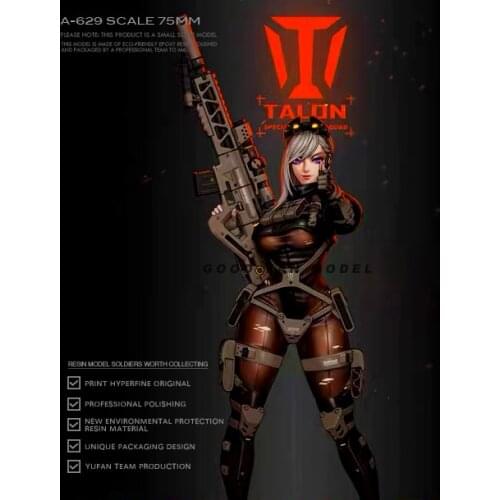 1/24 Resin figure model kits DIY beauty self-assembled A-629