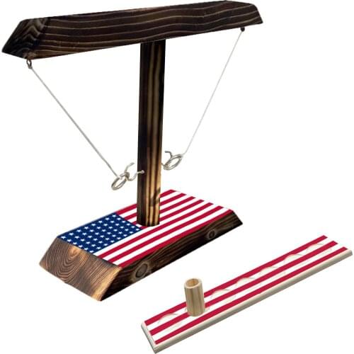 Hot Tiki Drinking Game Toy Wooden Ring Toss Game Toss Hook Wood Board games toys firends independence Day Party Home Bar Game