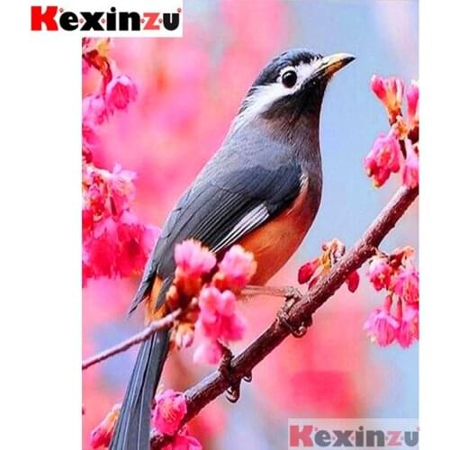 Full Square/Round 5d Diamond Painting-Safflower bird-3d Embroidery Cross Stitch Diamond Mosaic Full Picture Of Rhinestone Decor