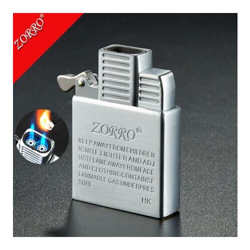 ZORRO Brass.Stainless Steel Replacement Insert Lighter New original Inner Gas jet Double flame accessories DIY