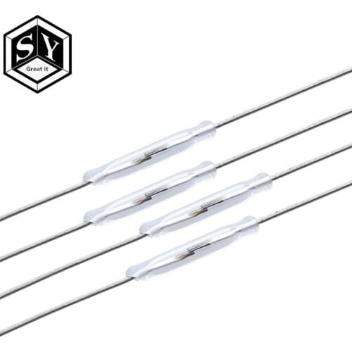 10pcs N/O Reed switch Magnetic Switch 2 * 14mm Normally Open Magnetic Induction switch For Arduino