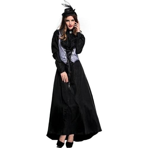 New Adult Female Killer Fancy Dress Party Dress Queen of Earl Halloween Costume Anime Cosplay