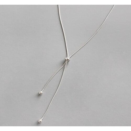 100% 925 sterling silver necklace for woman jewelry on the neck choker accessories, minimalist snake chain female necklaces
