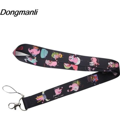 PC155 Cartoon Dog Lanyards For Keychain ID Card Pass Gym Mobile Phone USB Badge Key Ring Holder