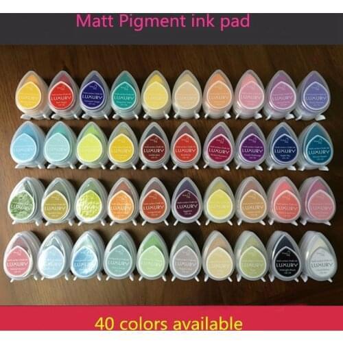 18pcs/lot Eyes Shape Pigment Chalk Ink Pad Water Drop Sticky Inkpads For Stamp/Shrink Film/Embossing Powder
