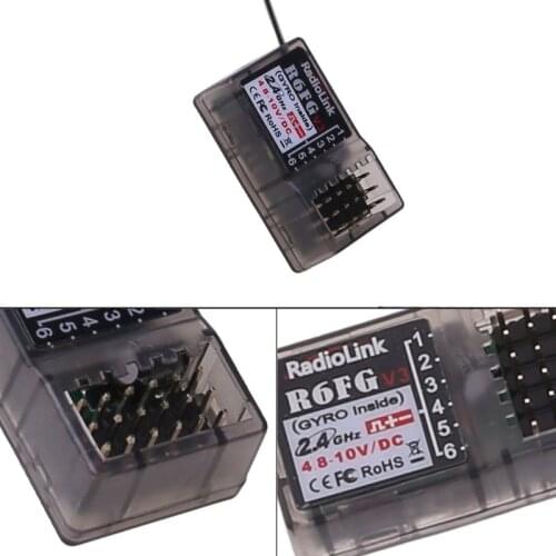 Radiolink R6FG R6F 2.4G Receiver FHSS 6 Channel Radio Control System for RC4GS 63HE