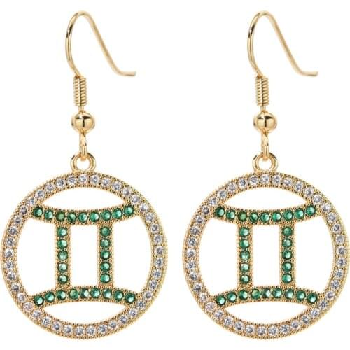 Korean fashion temperament micro-set AAA zircon earrings, suitable for women / girls wedding party new bride jewelry earring