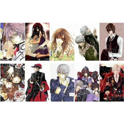 Vampire Knight Sticker 100pcs Different Style Anime Stickers Bus ID Waterproof DIY Card Stikers Classic Toys