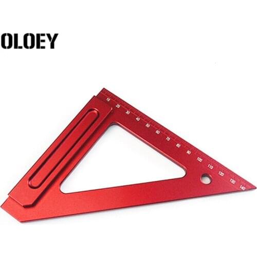150mm Aluminium Alloy Triangle Ruler l-square Straight Ruler Kit Woodworking Tool Wide Right Angle Hand Tools Set Multifunction