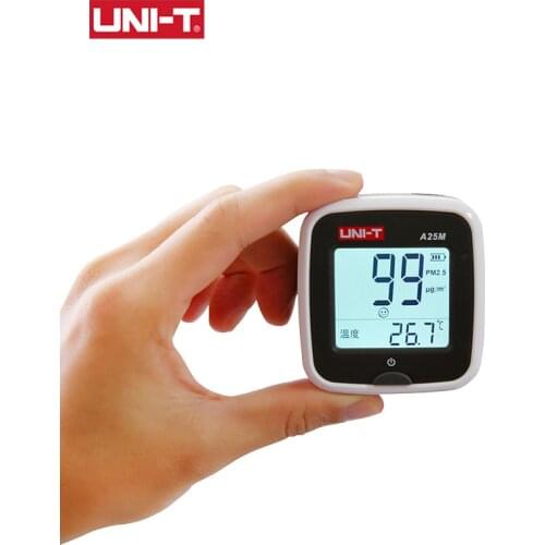 UNI-T A25M PM2.5 Detector Air Quality Analysis Tester Gas Monitor Indoor Home Temperature Humidity Meter Rechargable Power