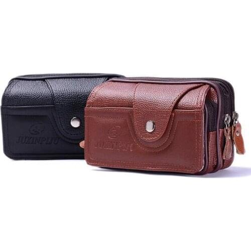 2020 PU Vintage Waist Pack Multi-function Phone Coin Waist Bag Vintage Unisex The Belt Outdoor Small Wallet Men Women