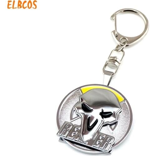 Alliance Tribe Reinhard Genji DVA hanzou Tracer Reaper Model Rotatable model toy desktop decoration w/chain