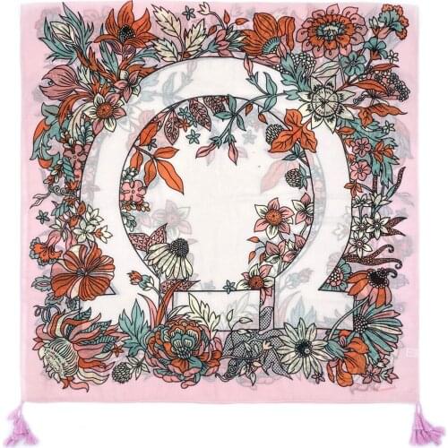 2021 Fashion Newest Floral Printed Pattern Cotton Tassel Scarf Shawls Wraps Hijabs 10pcs/lot