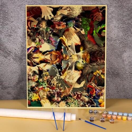 My Hero Academia Paint By Numbers Set Acrylic Paints 40*50 Picture By Numbers Photo Wall Paintings Crafts For Handicraft
