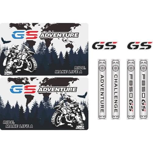 Panniers Luggage Aluminium Stickers Decals Motorcycle Tail Top Side Box Cases Adventure For BMW F850GS F850 F 850 ADV GS