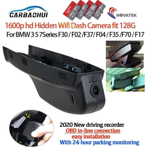 Car Video Recorder Dash Cam Camera For BMW 3 5 7Series F30 F02 F37 F04 F35 F70 F17 2010~2013 OBD connection easy installation HD