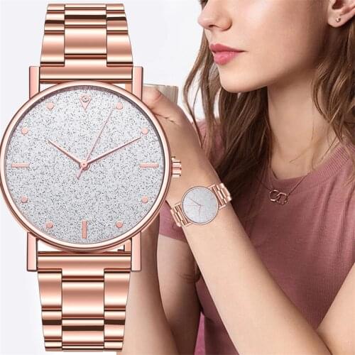 2020 Fashion Womens steel Bracelet Watches Luxury Diamond Star dial Ladies Dress Clocks Quartz Analog Montre femme Casual Watch
