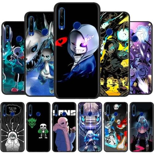 Undertale Sans Case for Huawei Y9a Y7a Y8p Y8s Y6p Y5p Phone Shell For HUAWEI Y9 Y7 Y6 2019 Silicone Bumper TPU Capa Back Bag