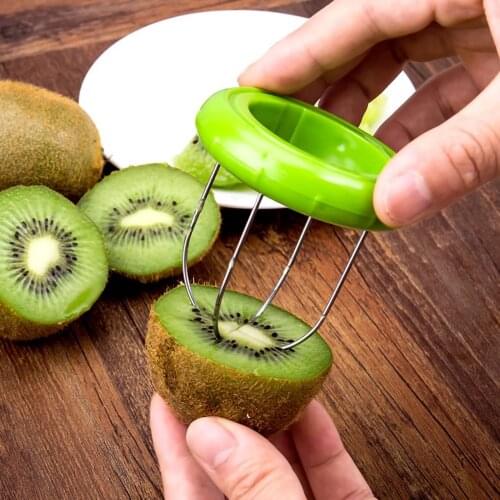 Hot Sale Mini Fruit Kiwi Cutter Peeler Slicer Kitchen Gadgets Tools Kiwi peeling tools For Pitaya Green 29