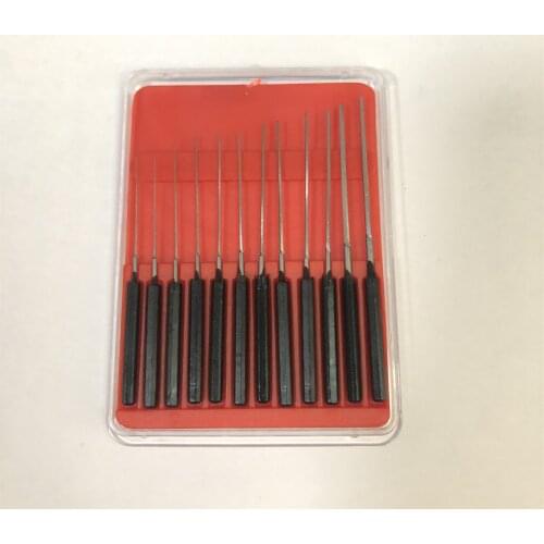 HOROTEC MSA-02.155 12 PIECES set the plastic handle holds the needle for watch tools 0.05-0.55