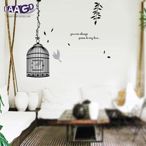 Birdcage Kids Wall Decals Wall Stickers Removable Wall Stickers for Kids Nursery Bedroom Living Room