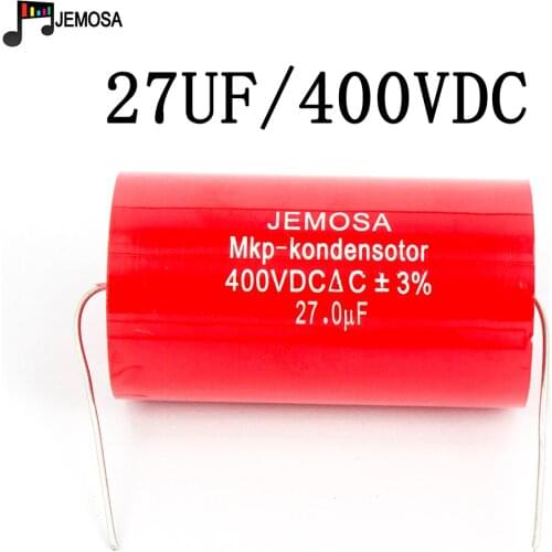 Audiophiler mkp capacitor 27uf 400VDC Audio capacitor Coupling Frequency Dividing Capacitor Axial Capacitance HIFI Amplifier