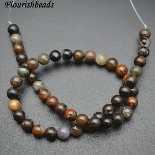Natural Dark color Ocean Jade Stone Round Loose Beads 6mm 8mm 10mm DIY Jewelry making supplies