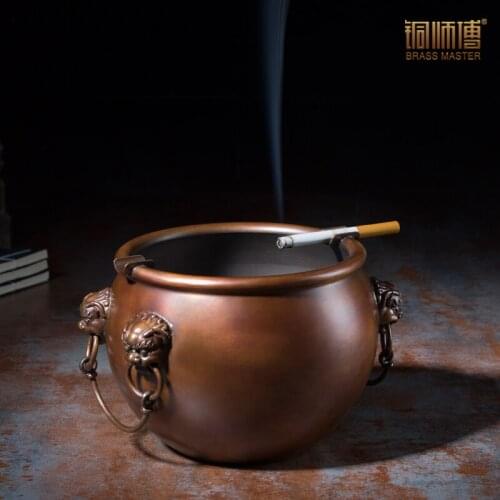 Copper copper ashtray "the Imperial Palace master cylinder (ashtray)" Home Furnishing jewelry crafts gift ornaments