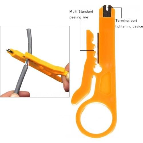 Mini Wire Stripper Crimper Pliers Crimping Tool Cable Stripping Wire Cutter High-quality Brand-New Plastic Wire Cutter
