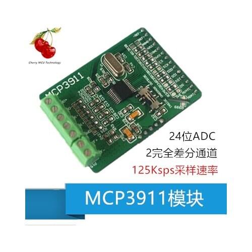 MCP3911 Module, 24 Bit ADC AD Module, High Precision ADC Acquisition Data Acquisition Card