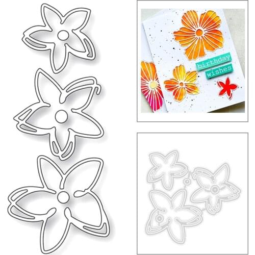 2020 New Plant Layered Flower Maple Leaf Embossing Metal Cutting Dies For DIY Making Greeting Card Paper Scrapbooking No Stamps