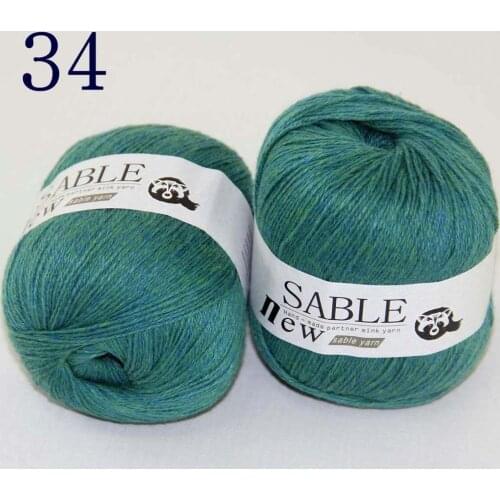Sale 2*50gr Super Soft Pure Sable Cashmere Wrap Shawls Hand Knit Wool Crochet Yarn 243-34 Green Yellow