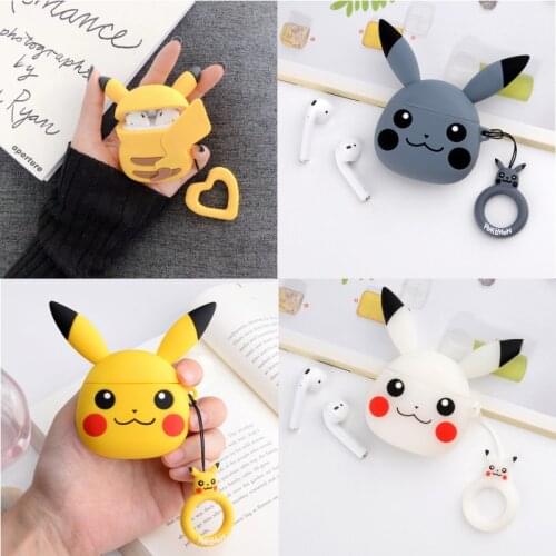 Pokemon Pikachu Cartoon Anime for AirPods 1/2 Silicone Headphone Case for Apple Air Pods Pro 3 Cover All Inclusive Anti-drop
